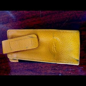 Vintage Longchamp phone case made in France